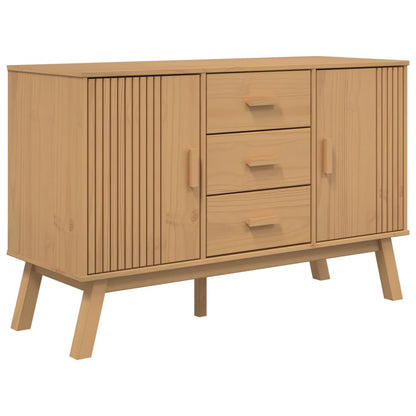 Skänk Brun OLDEN 114x43x73,5 cm massiv furu