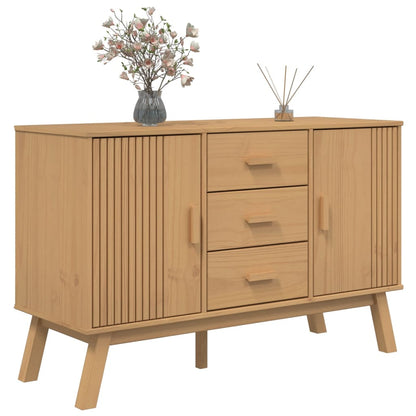 Skänk Brun OLDEN 114x43x73,5 cm massiv furu
