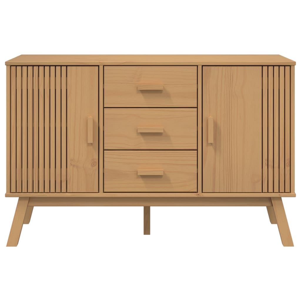 Skänk Brun OLDEN 114x43x73,5 cm massiv furu