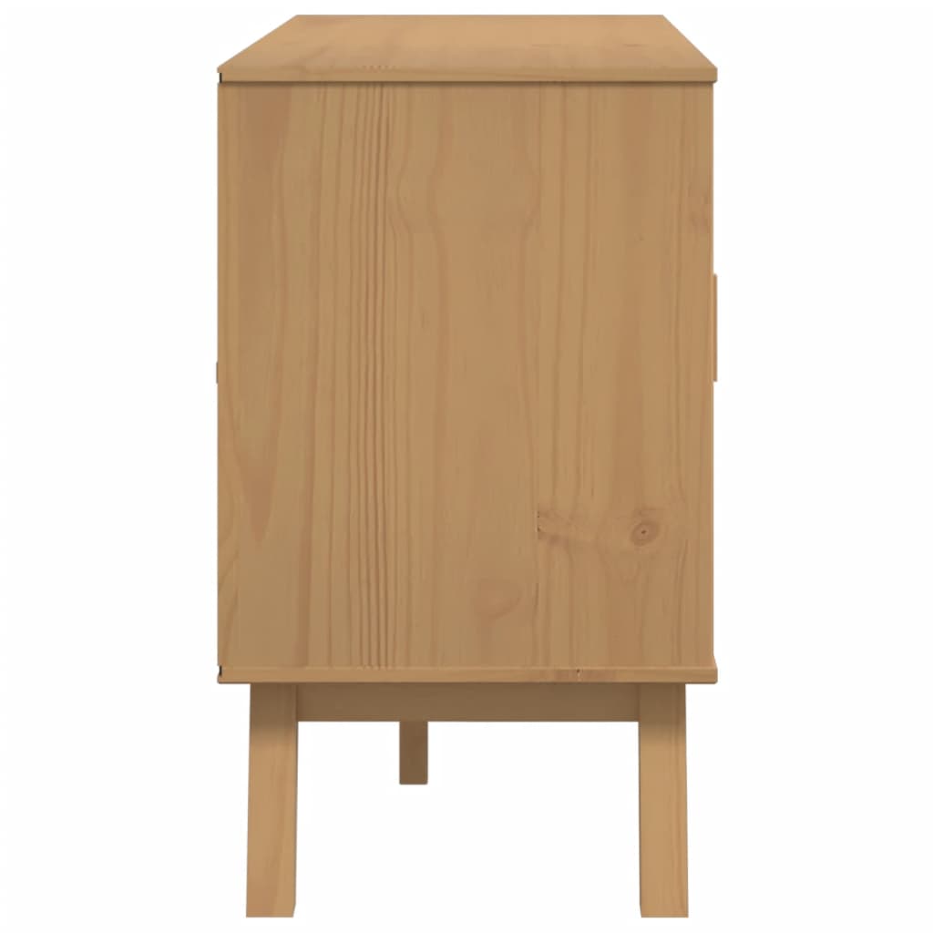 Skänk Brun OLDEN 114x43x73,5 cm massiv furu