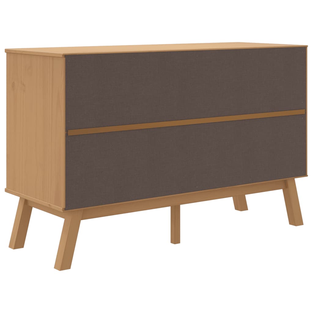 Skänk Brun OLDEN 114x43x73,5 cm massiv furu