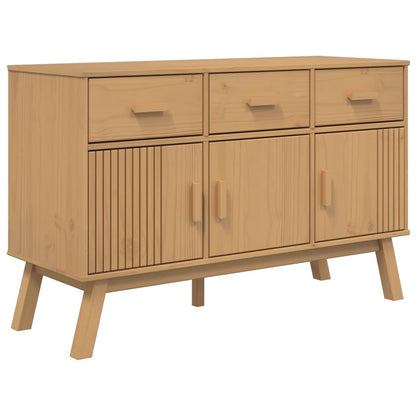 Skänk Brun OLDEN Brun 114x43x73,5 cm massiv furu