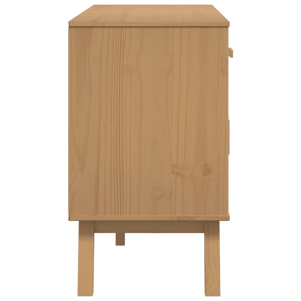 Skänk Brun OLDEN Brun 114x43x73,5 cm massiv furu
