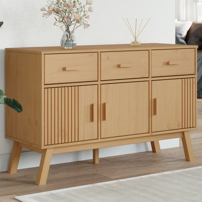 Skänk Brun OLDEN Brun 114x43x73,5 cm massiv furu