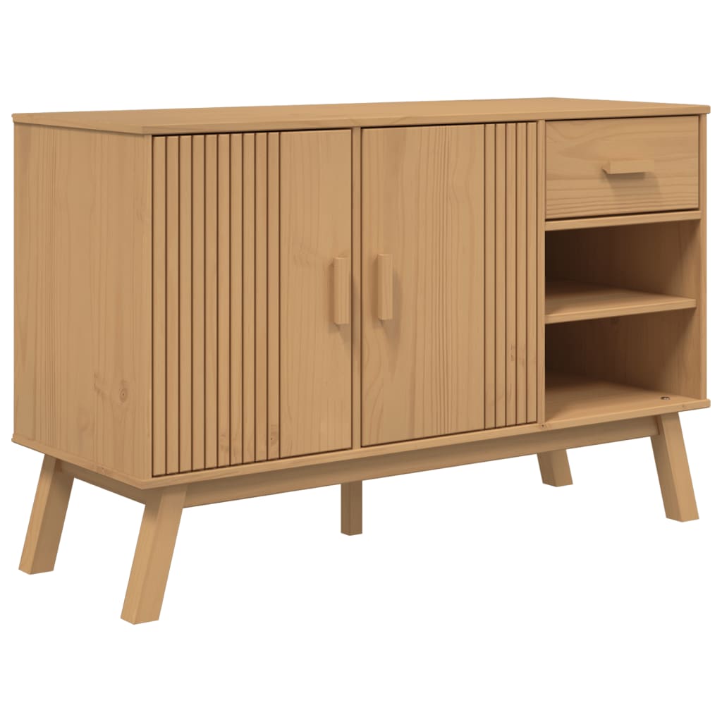 Skänk Brun OLDEN Brun 114x43x73,5 cm massiv furu