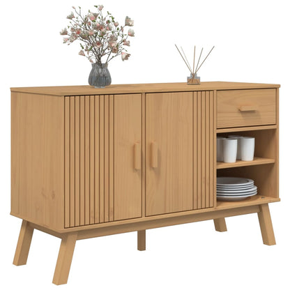 Skänk Brun OLDEN Brun 114x43x73,5 cm massiv furu