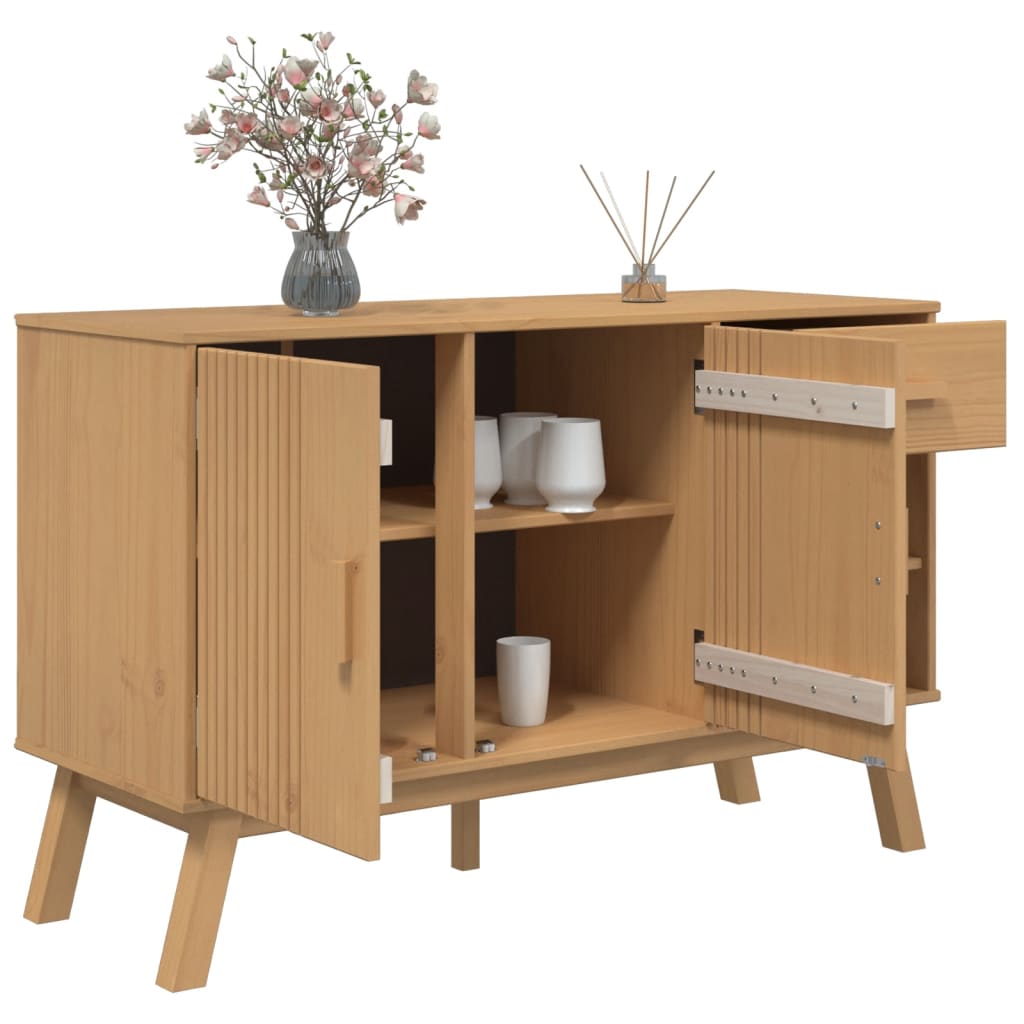 Skänk Brun OLDEN Brun 114x43x73,5 cm massiv furu