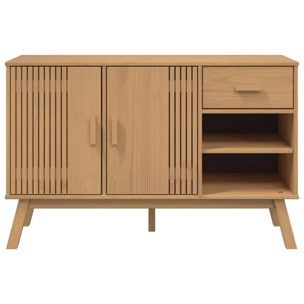 Skänk Brun OLDEN Brun 114x43x73,5 cm massiv furu