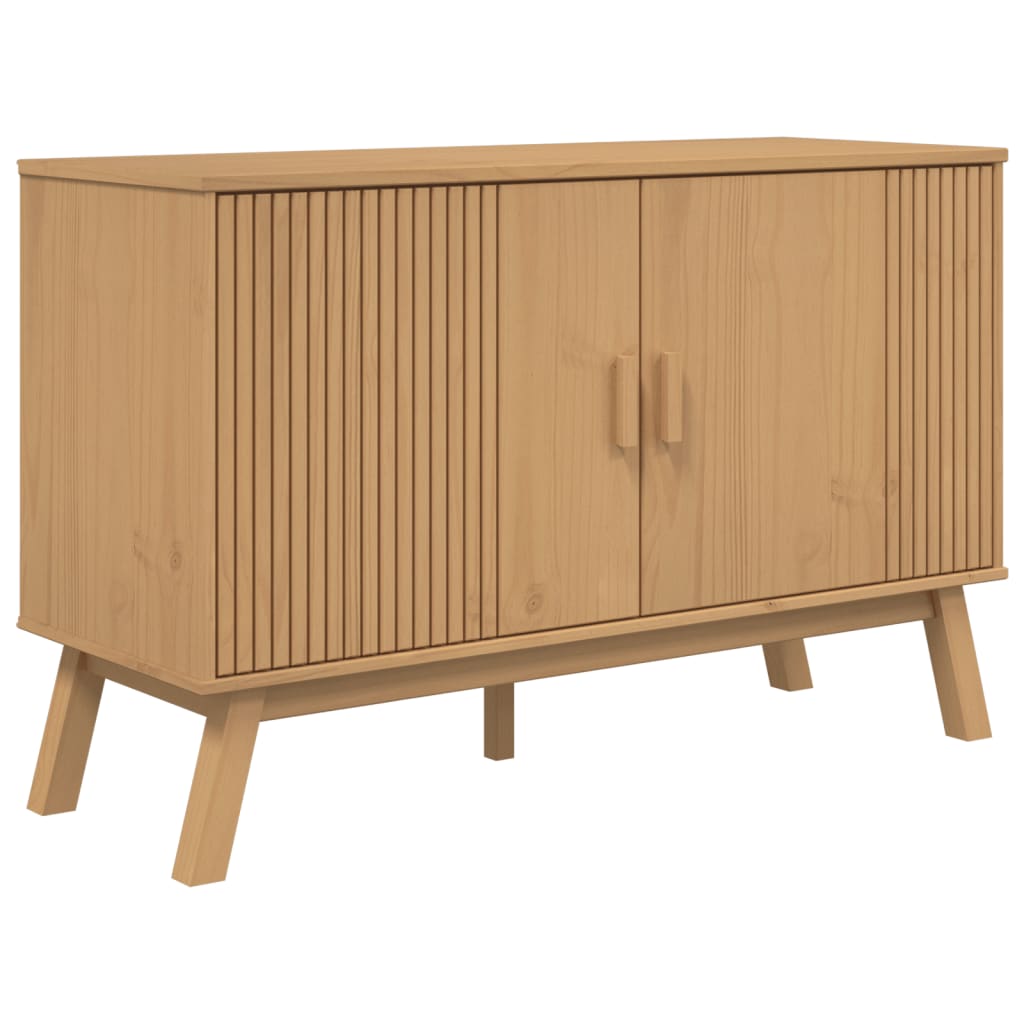 Skänk Brun OLDEN 114x43x73,5 cm massiv furu
