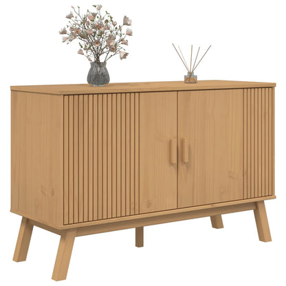 Skänk Brun OLDEN 114x43x73,5 cm massiv furu