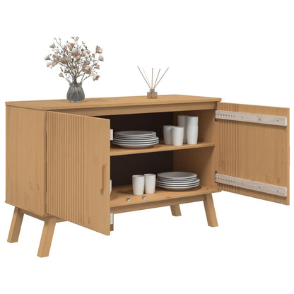 Skänk Brun OLDEN 114x43x73,5 cm massiv furu