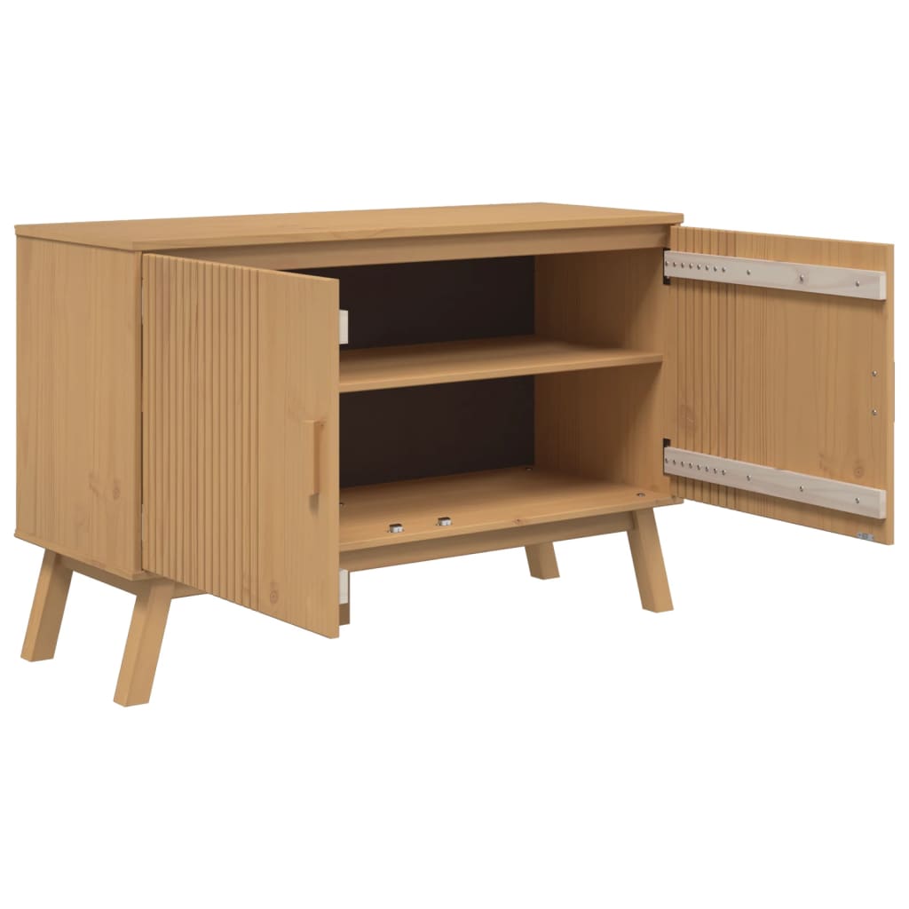 Skänk Brun OLDEN 114x43x73,5 cm massiv furu