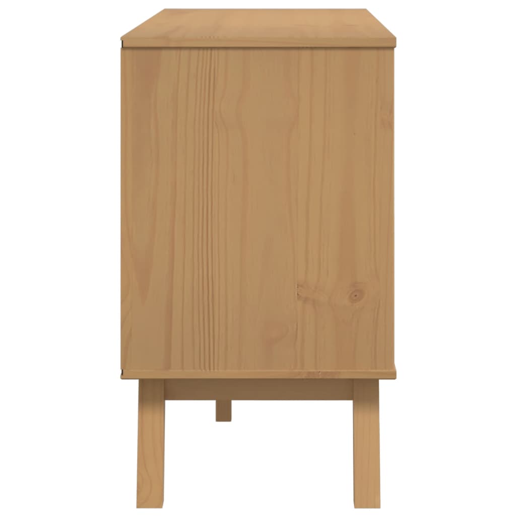 Skänk Brun OLDEN 114x43x73,5 cm massiv furu
