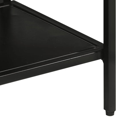 Avlastningsbord Konsollbord Trä 110x30x75 cm massivt grovt mangoträ och järn