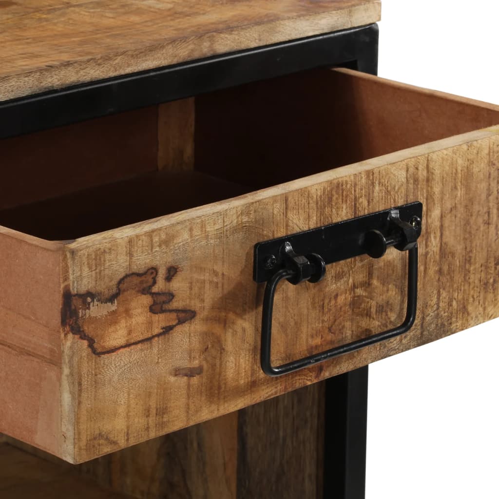 Sängbord Nattduksbord Trä 40x35x40 cm massivt mangoträ