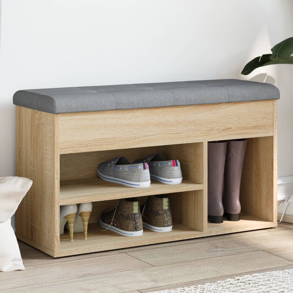 Skoställ Sonoma Ek Skobänk 82x32x45,5 cm