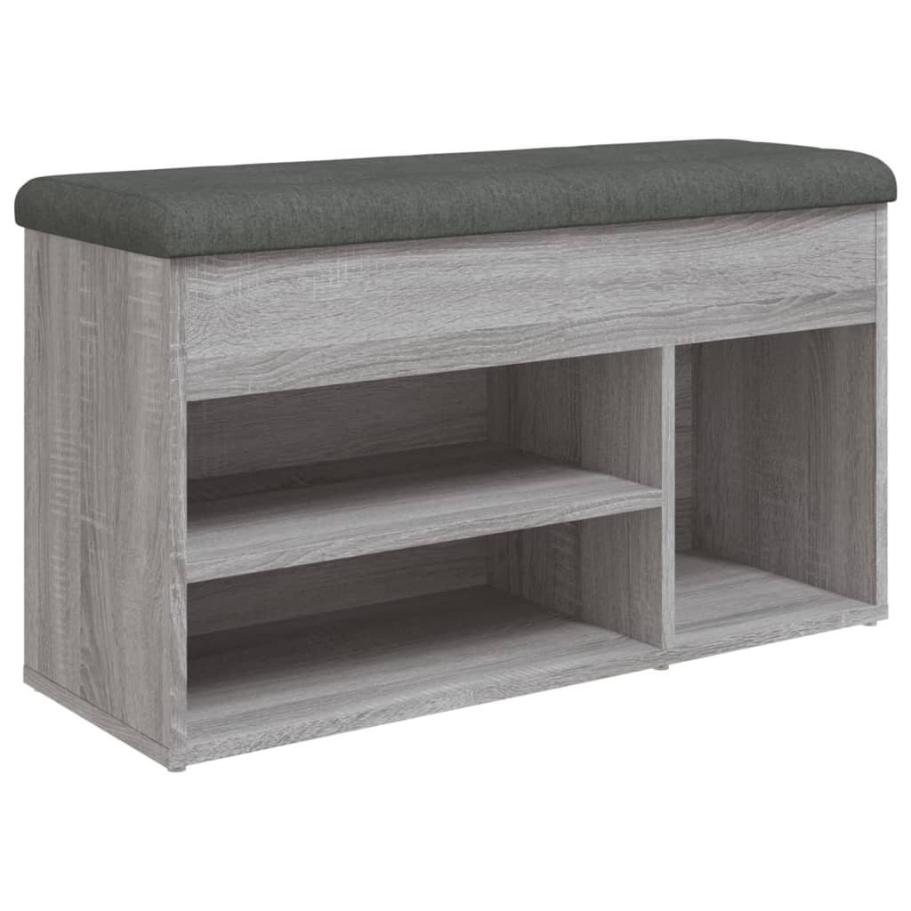 Skoställ Sonoma Grå Skobänk 82x32x45,5 cm