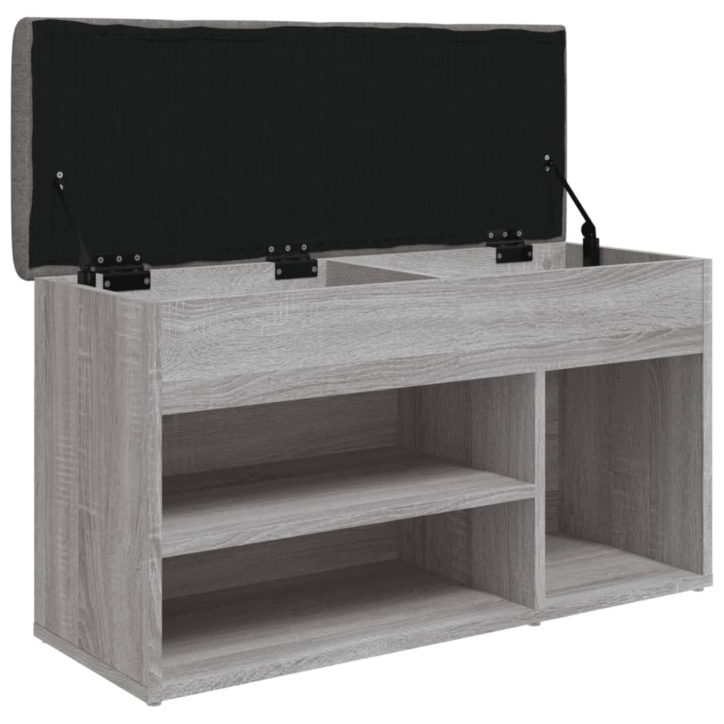 Skoställ Sonoma Grå Skobänk 82x32x45,5 cm
