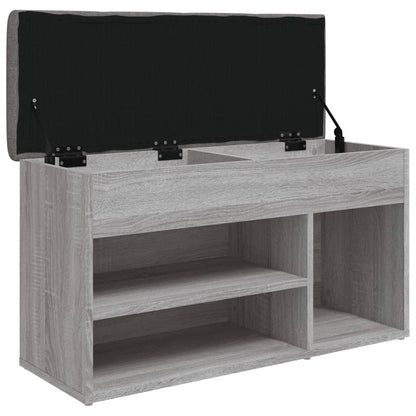 Skoställ Sonoma Grå Skobänk 82x32x45,5 cm