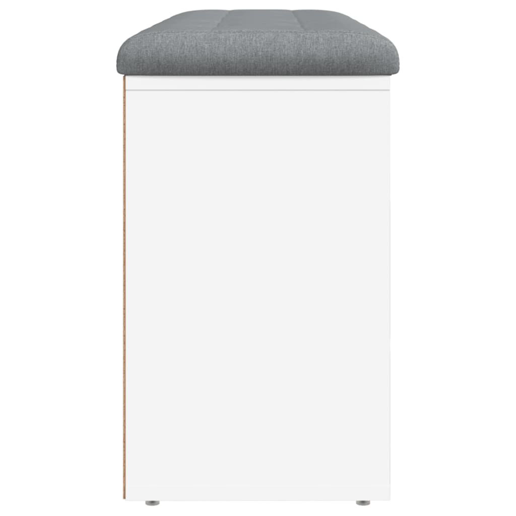 Skoställ Vit Skobänk Vit 102x32x50 cm