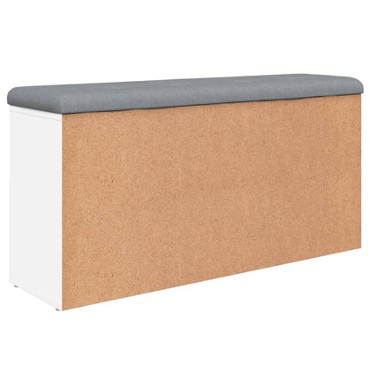 Skoställ Vit Skobänk Vit 102x32x50 cm