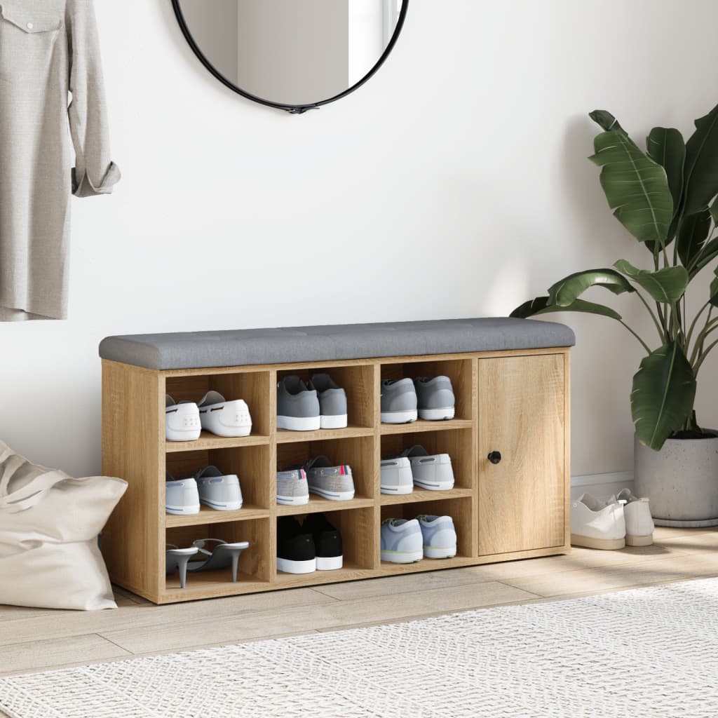 Skoställ Sonoma Ek Skobänk 102x32x50 cm