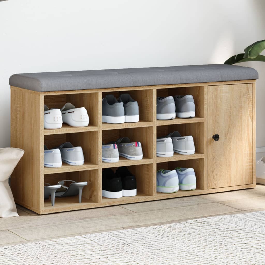 Skoställ Sonoma Ek Skobänk 102x32x50 cm