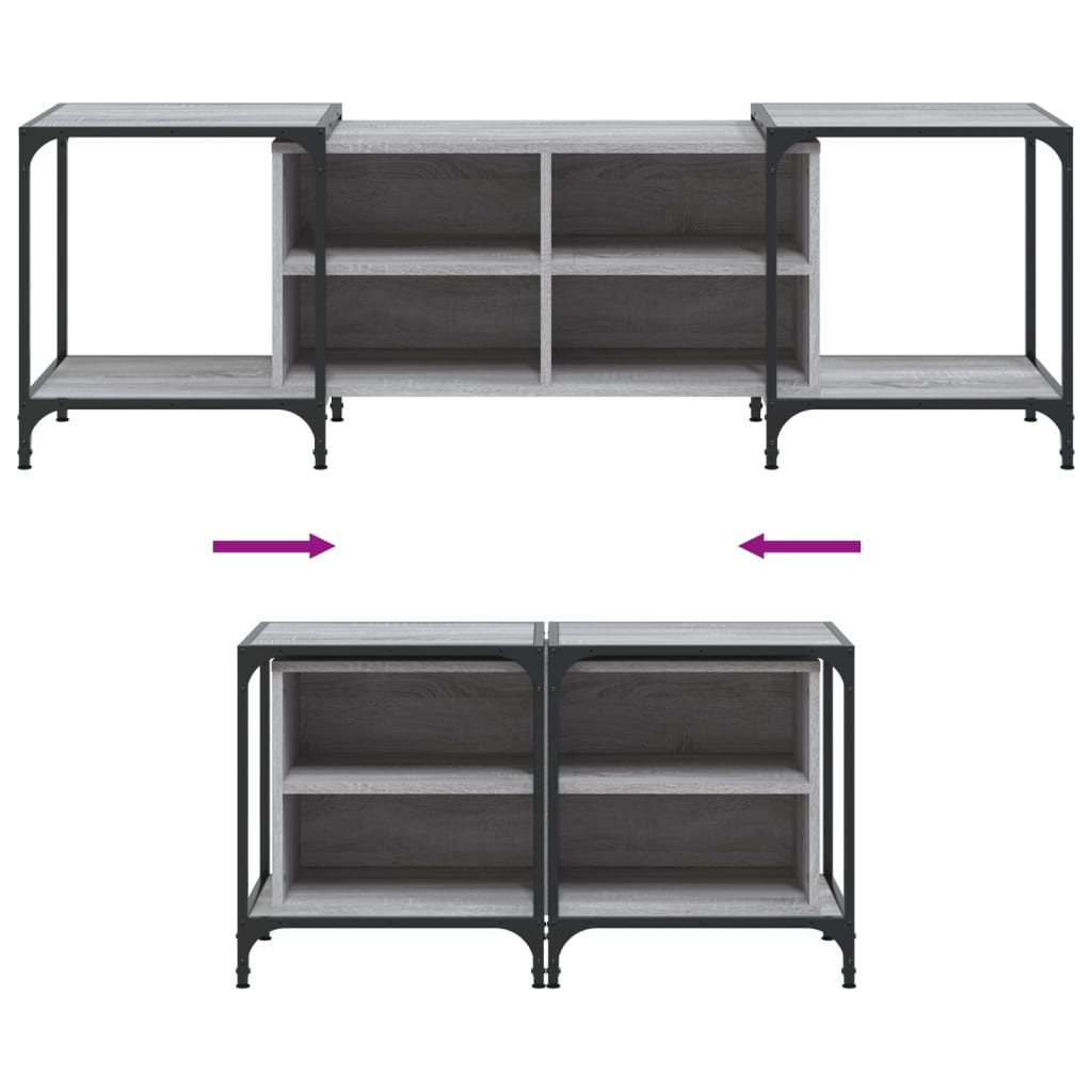 TV-Möbel Sonoma Grå TV-Bänk 153x37x50 cm