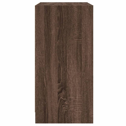 Skåp Brun Ek med glasdörrar 68x37x75,5 cm