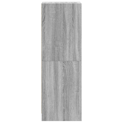 Skåp Sonoma Grå med glasdörrar 35x37x109 cm