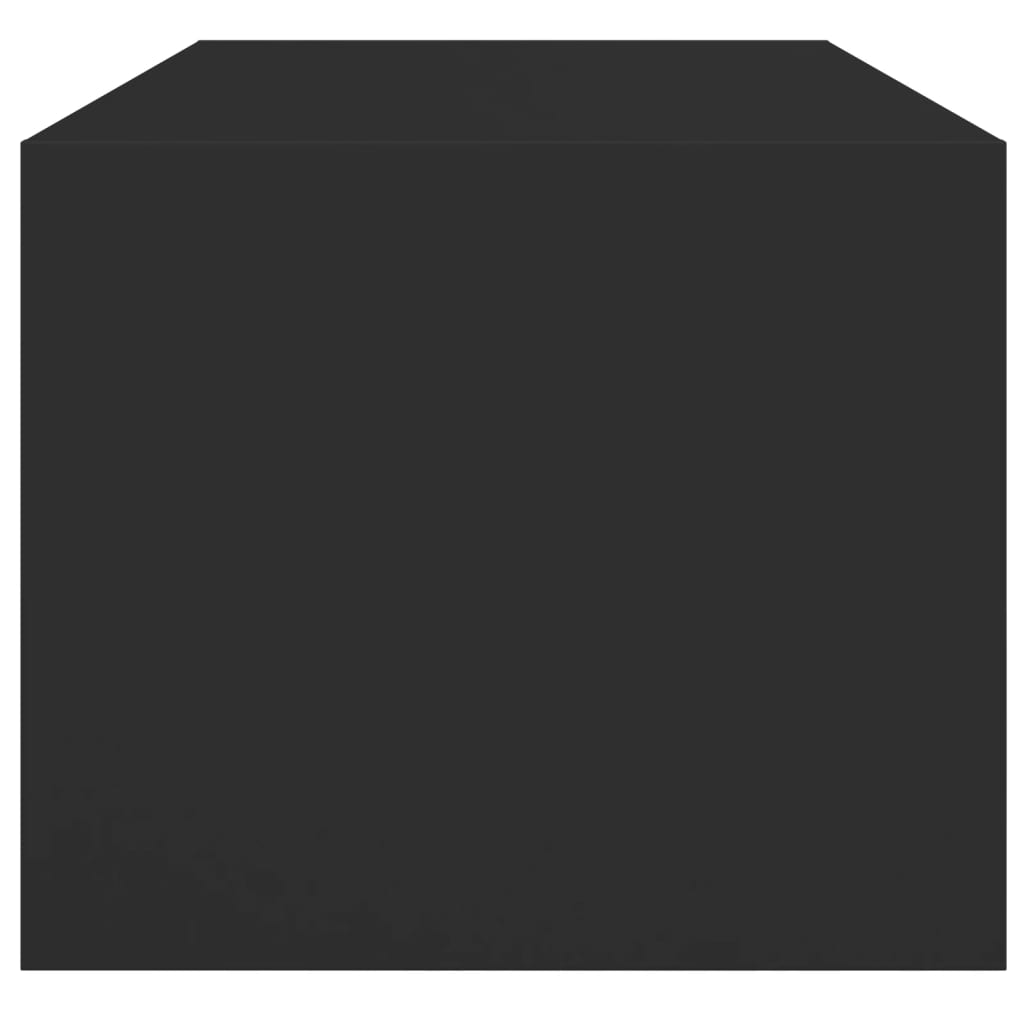 Soffbord Svart med glasdörrar 102x50x42 cm