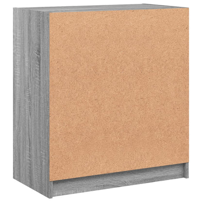 Skåp Sonoma Grå med glasdörrar 68x37x75,5 cm