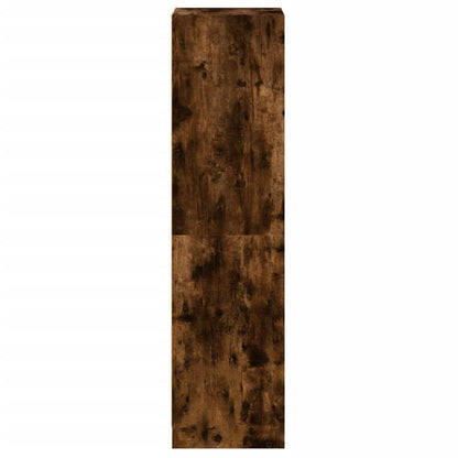 Skåp Rökfärgad Ek med glasdörr 35x37x142 cm