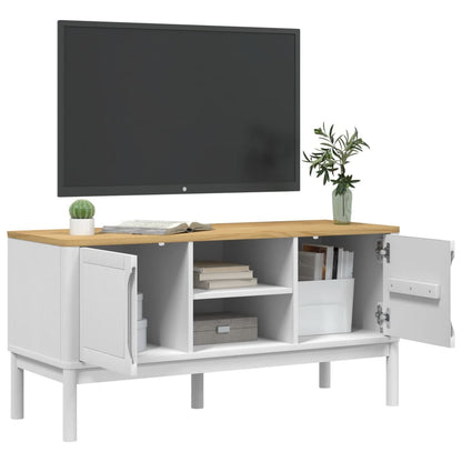 TV-Möbel Vit TV-Bänk FLORO 114x43x55 cm massiv furu