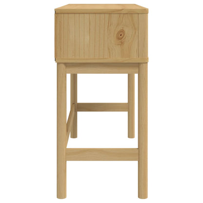 Avlastningsbord Konsollbord Trä FLORO vaxbrun 89,5x36,5x73 cm massiv furu