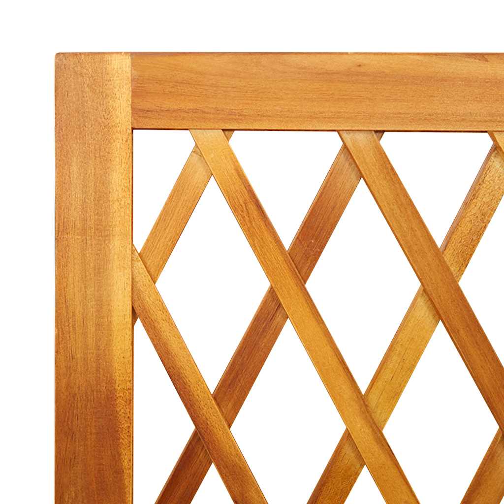 Trädgårdsspaljé Odlingslåda Trä med spaljé 100x32x165 cm massiv akacia