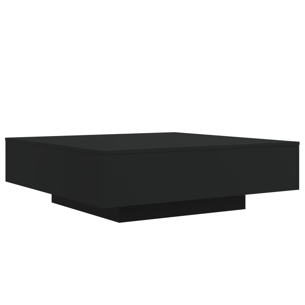 Soffbord Svart LED 100x100x31 cm