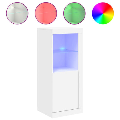 Skänk Vit LED-belysning 41x37x100 cm