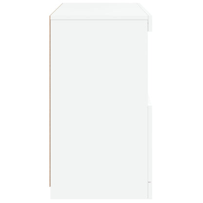 Skänk Vit LED-belysning 60x37x67 cm