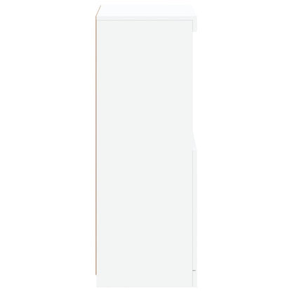 Skänk Vit LED-belysning 41x37x100 cm