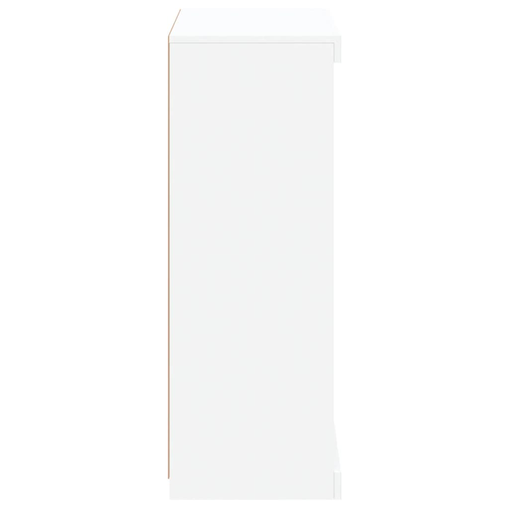 Skänk Vit LED-belysning 60,5x37x100 cm