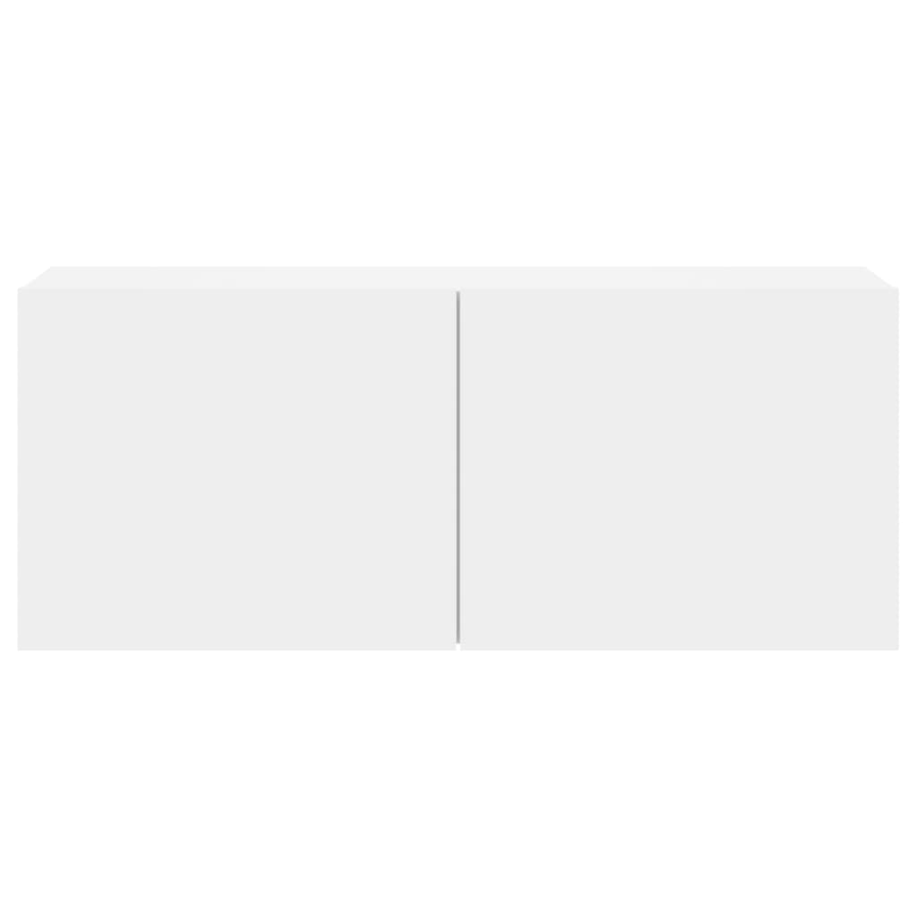 TV-Möbel Vit Väggmonterad TV-Bänk 100x30x41 cm