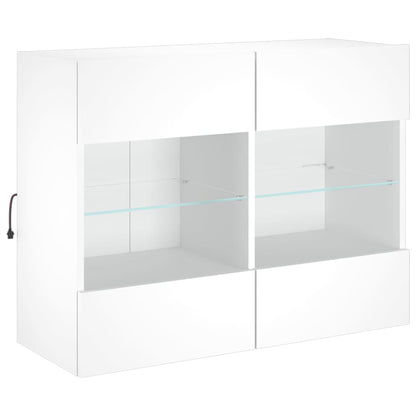 TV-Möbel Vit TV-Bänk LED 78,5x30x60,5 cm