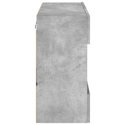 TV-Möbel Betonggrå TV-Bänk LED 78,5x30x60,5 cm