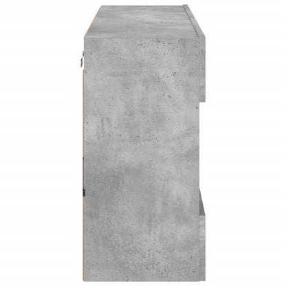 TV-Möbel Betonggrå TV-Bänk LED 98,5x30x60,5 cm