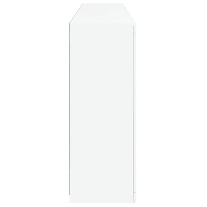 Skänk Vit LED-belysning 181,5x37x100 cm