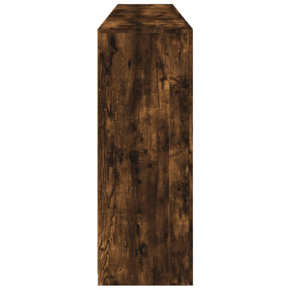 Skänk Rökfärgad Ek LED-belysning 202x37x100 cm