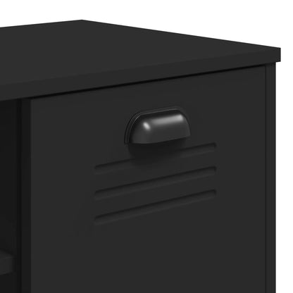 Skoställ Svart Skobänk VIKEN 106x35x45 cm