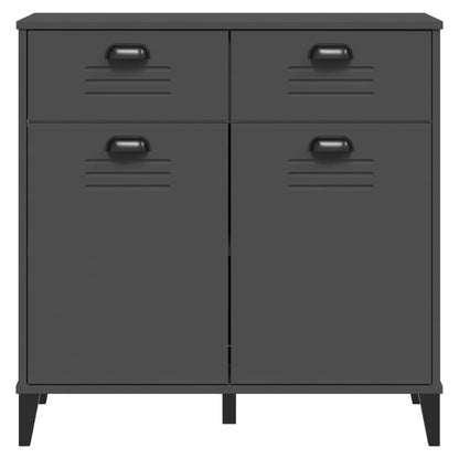 Skänk Grå VIKEN antracitgrå 80x40x80 cm