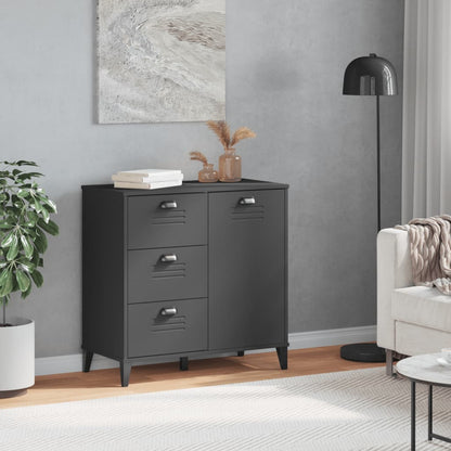 Skänk Grå VIKEN antracitGrå 80x40x80 cm